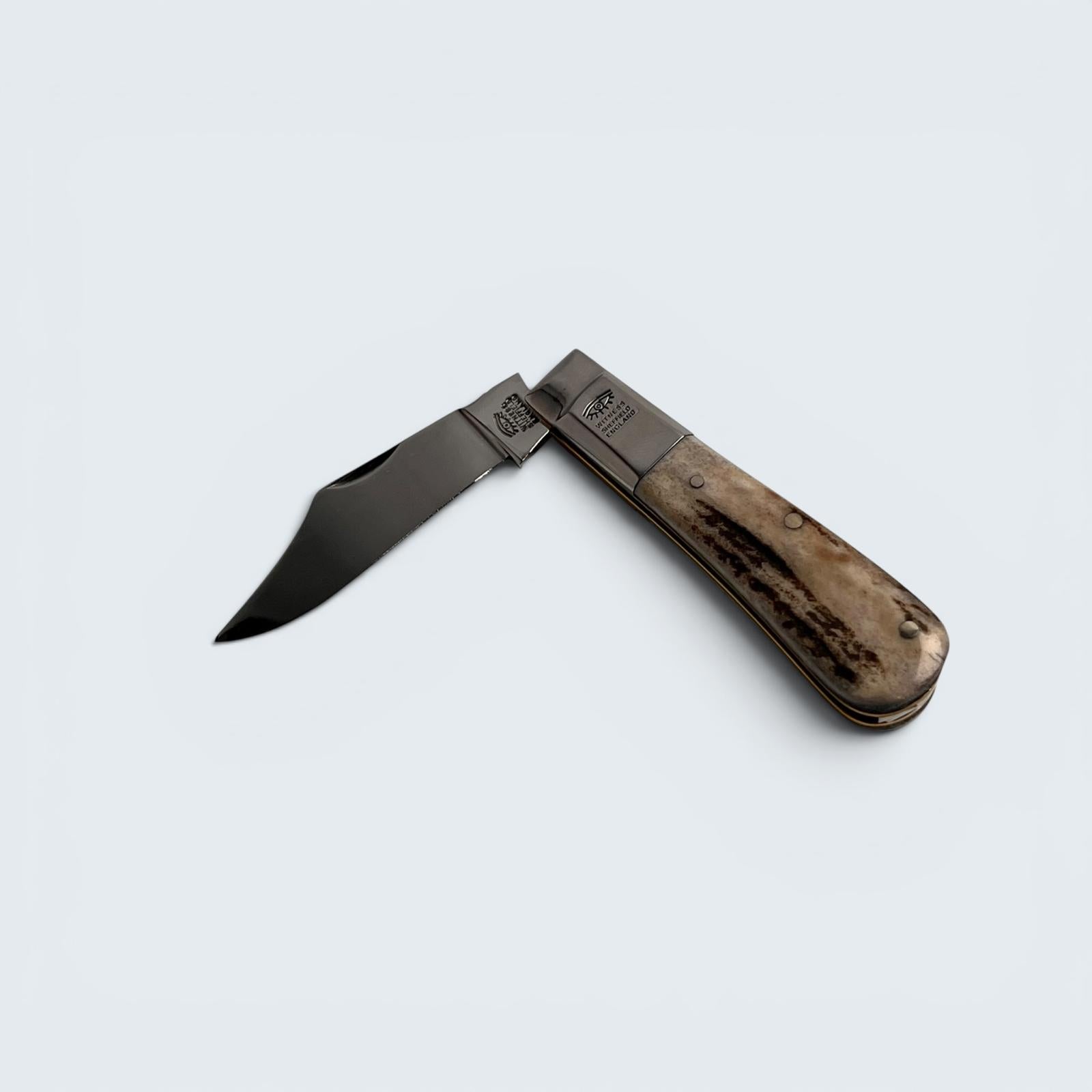 Taylors Eye Witness Premier Collection - Single Blade Barlow Stag Scales Worked Back