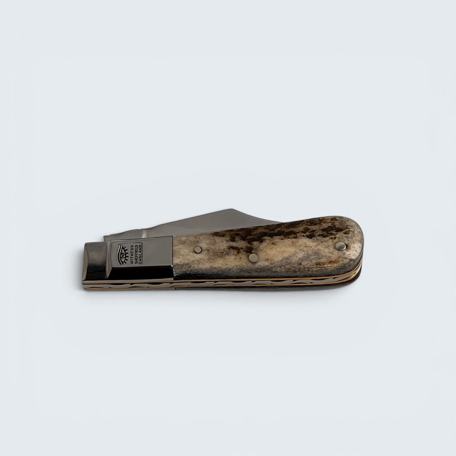 Taylors Eye Witness Premier Collection - Single Blade Barlow Stag Scales Worked Back