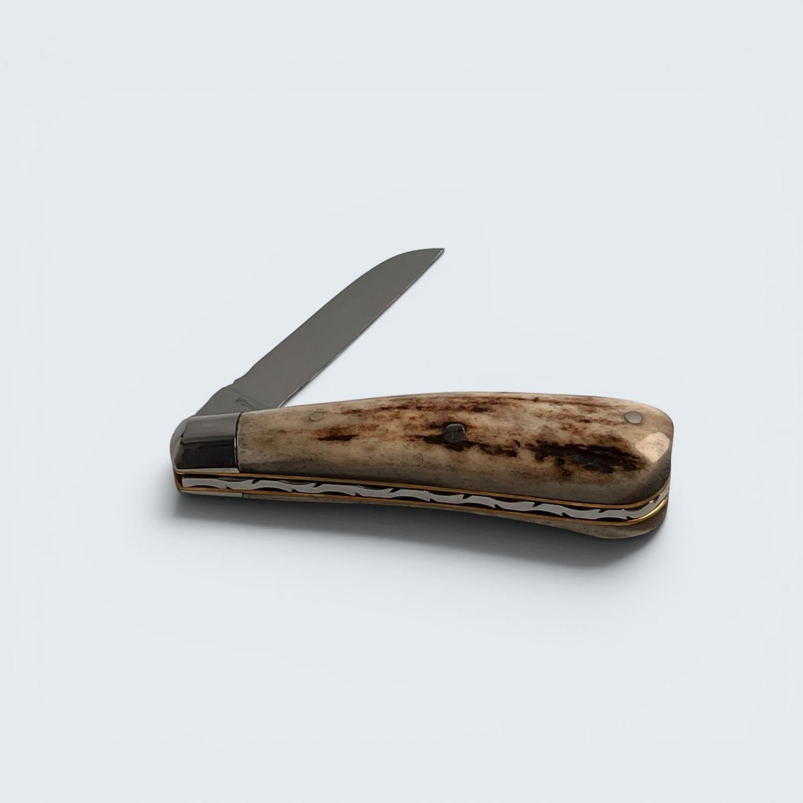 Taylors Eye Witness Premier Collection - Single Blade Lambfoot Stag Scales Worked Back